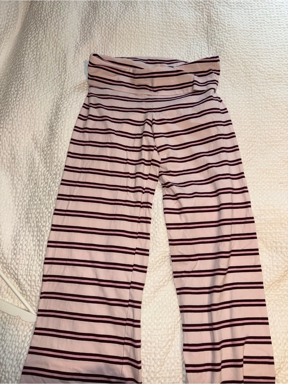 Striped Pink Wide-Leg Pants